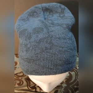 NWOT Blue Skull Pattern Beanie